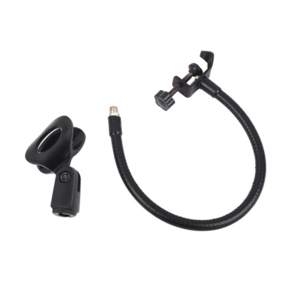 1x Microphone Stand Flexible Gooseneck Desk Mic Holder Microphone Arm Clamp