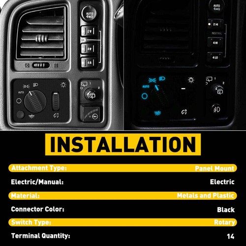 Headlight Headlamp Dimmer Switch For 03-07 Chevy Silverado GMC Sierra Yukon