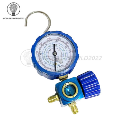 Conditioner Refrigerant Manifold Gauge Valve 1/4''800PSL Pressure Gauge Manometer