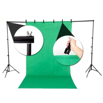 3x33"Umbrella Photography Video Studio Lighting Kit Background 4 Light Stand Set