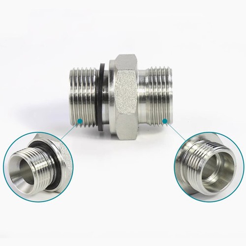 Hydraulic Adaptor Fitting Male/Male Nipple Coupling Connector Metric M12-M52