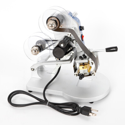 Hot Stamp Printer 110V Ribbon Manual Hot Foil Stamping Printer Date Code Machine