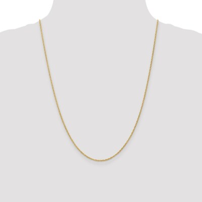 Pre-owned Superdealsforeverything 18k 24 Inch 1.3mm Baby Rope With Lobster Clasp Chain; 24 Inch; Lobster Clasp In Yellow
