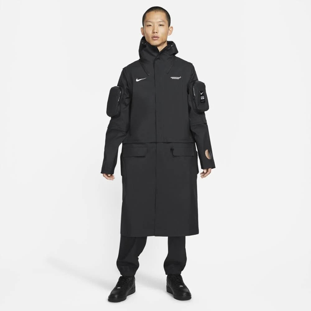 nike undercover parka black