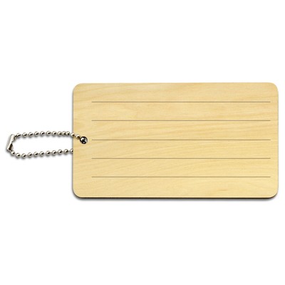 Peeps Hatching Out Of Chocolate Easter Egg  Wood Luggage Card Carry-On ID Tag