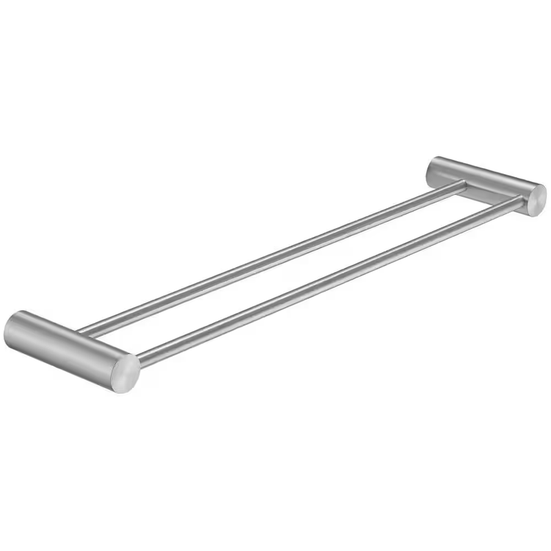 BWE Double Towel Bar 24 Inch Bathroom Rack Wall Mount SUS304 Stainless Steel