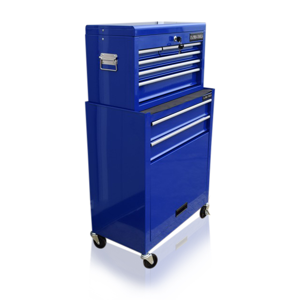 358 US PRO TOOLS BLUE TOOL CHEST BOX ROLLER eBay