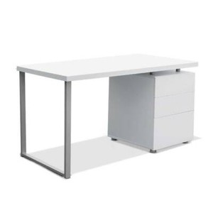 Artiss Metal Desk With 3 Drawers White Other Furniture