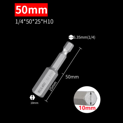 1/4'' Hex Shank Hex Key Allen Bit Impact Driver Power Drill Magnetic Screwdriver
