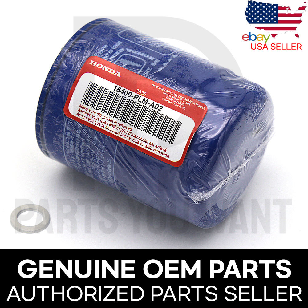 GENUINE HONDA ACURA OEM ENGINE OIL FILTER + WASHERS 15400-PLM-A02 - SET OF 3