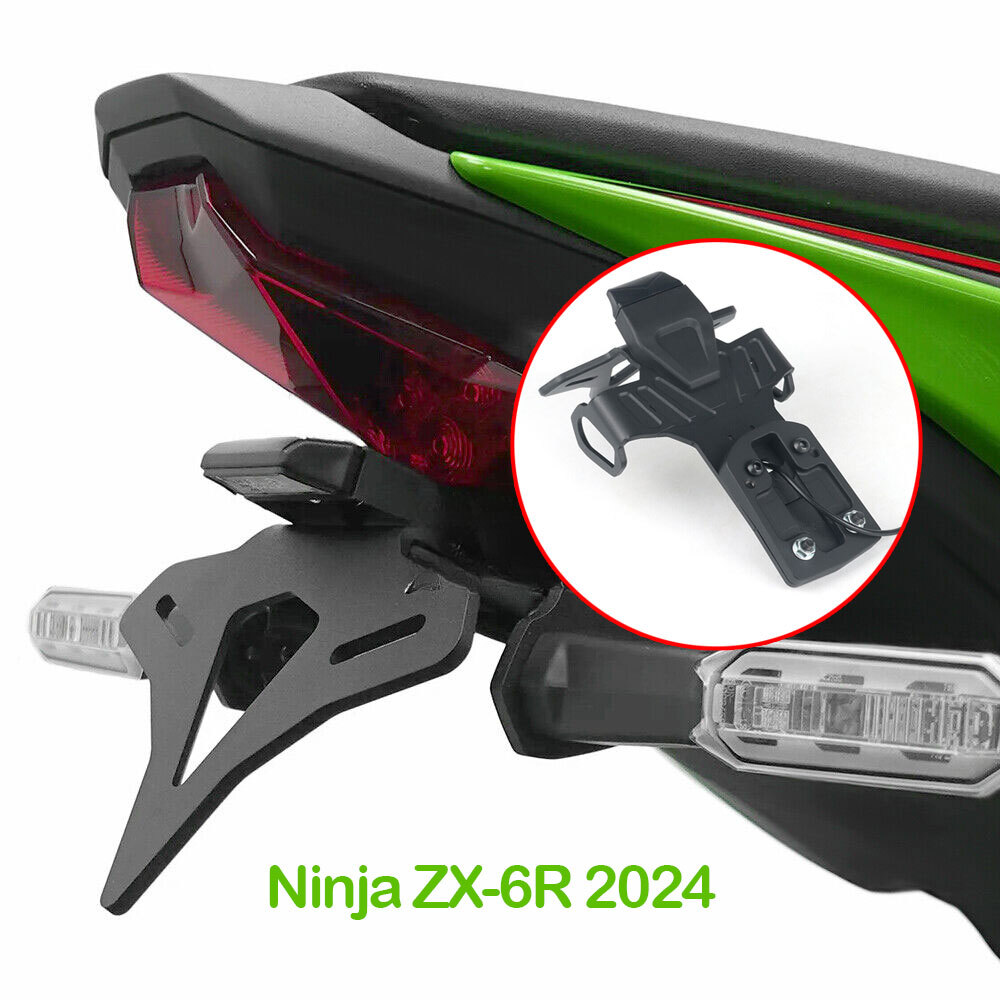 ナンバープレート　licenseplate 2024 Kawasaki ZX-6R 636 License Plate Holder Low-Mount