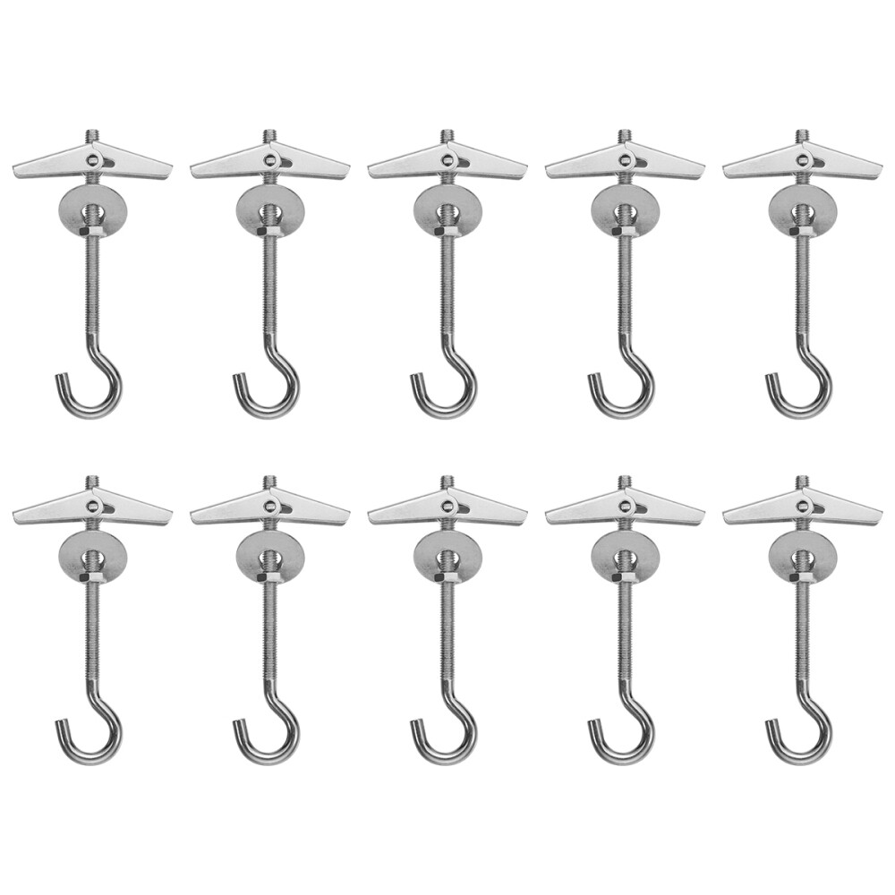 Yardwe 10 Ceiling Hook Carbon Steel Plasterboard Ceiling Wall Spring