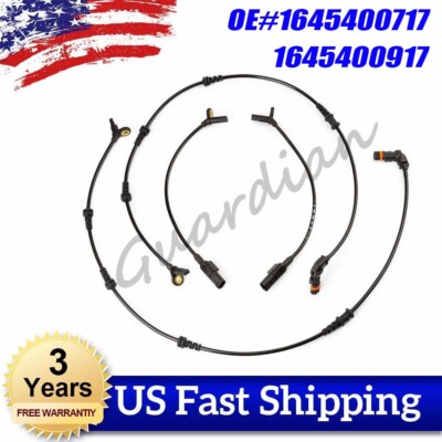 4x Front Rear ABS Wheel Speed Sensor For Mercedes ML500 ML550 ML63 GL450 ML320