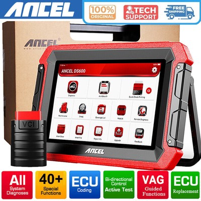 ANCEL DS600 Active Test ECU Coding OBD2 Scanner Car Full System Diagnostic Tool