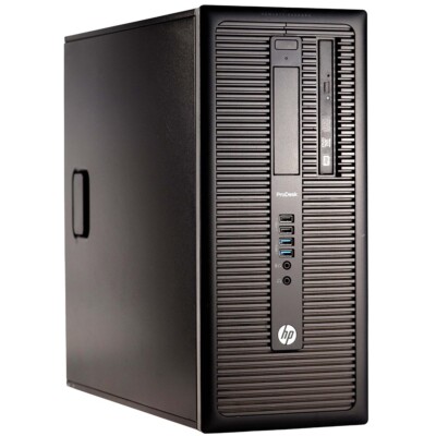 HP PC i5 Desktop Computer Tower 16GB RAM 500GB HDD Windows 10 Pro Wi-Fi DVD/RW