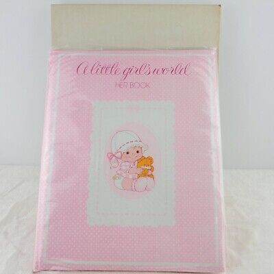 Vintage 1978 Gibson Girl Baby Album Keepsake Book Journal Pink New in Box