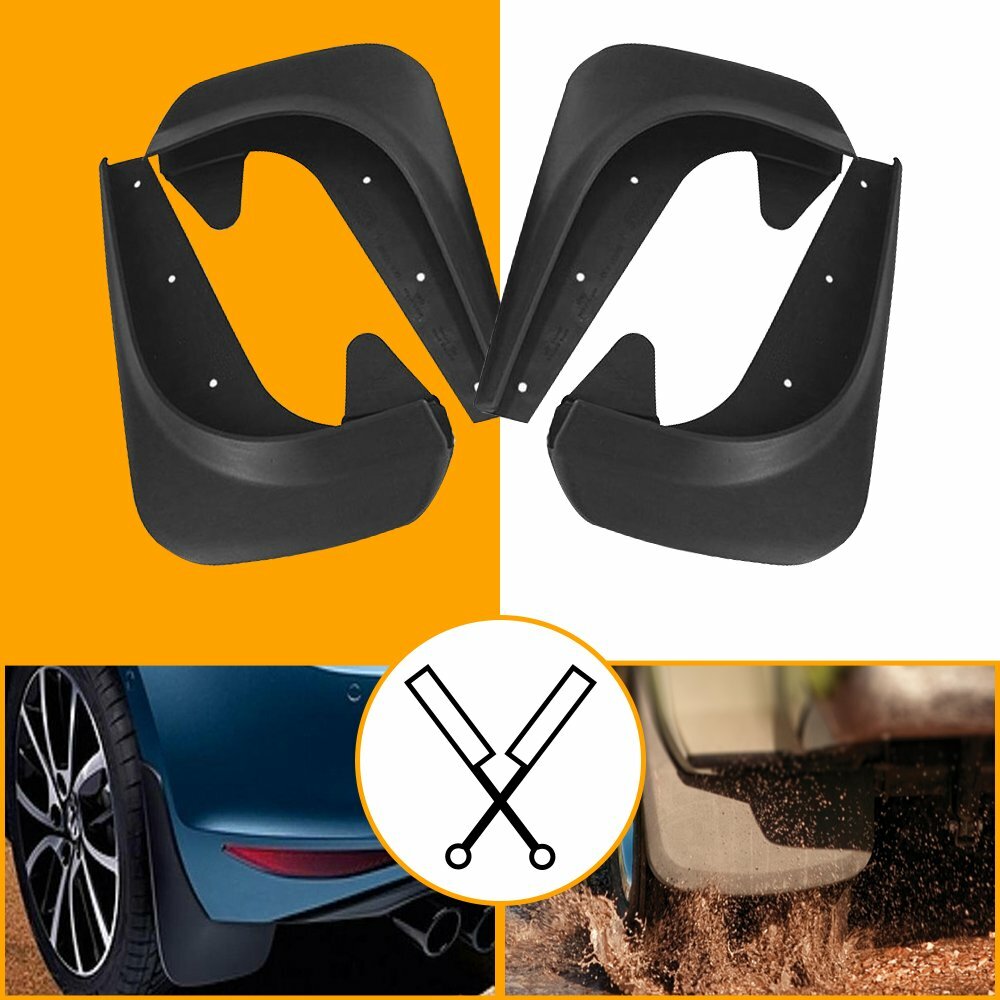 4X Splash Guards For Car Pickup SUV Mudflaps Mud Flaps