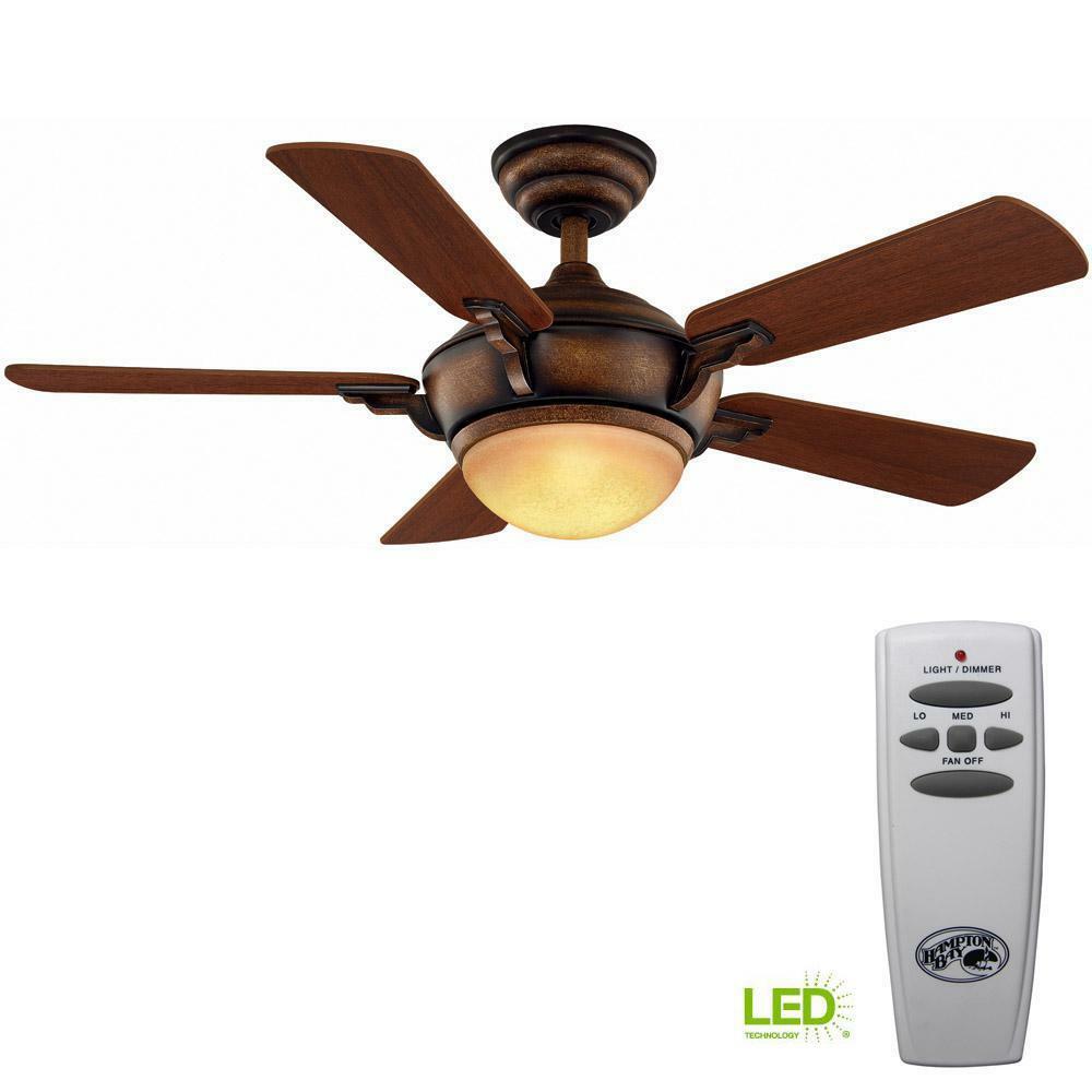 44 In Led Indoor Ceiling Fan With Light Kit And Remote Control