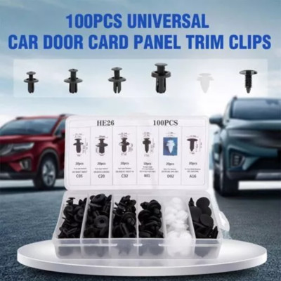 100X For Honda CAR Box Set Bumper Fender Liner Push Type Retainer Clips Fastener