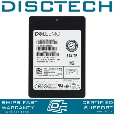 NEW DELL 3.84TB Mixed Use SATA 6Gb 2.5in SSD / PPH7P / Samsung SM883 MZ-7KH3T80
