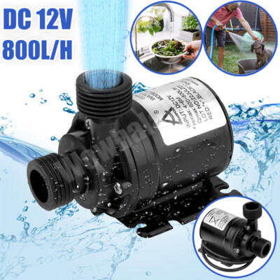 12V 800L/H Brushless Submersible Water Pump High Pressure Automatic Self-priming