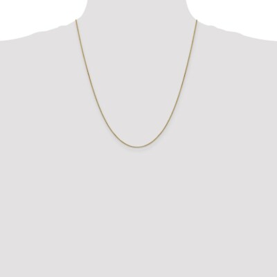 Pre-owned Skyjewelers Real 10kt Yellow Gold .90mm Box Chain; 22 Inch; Lobster Clasp