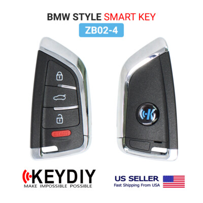 KEYDIY Smart Car Key Remote BMW Type  3+1 Buttons With Trunk ZB02-4 for KD-X2