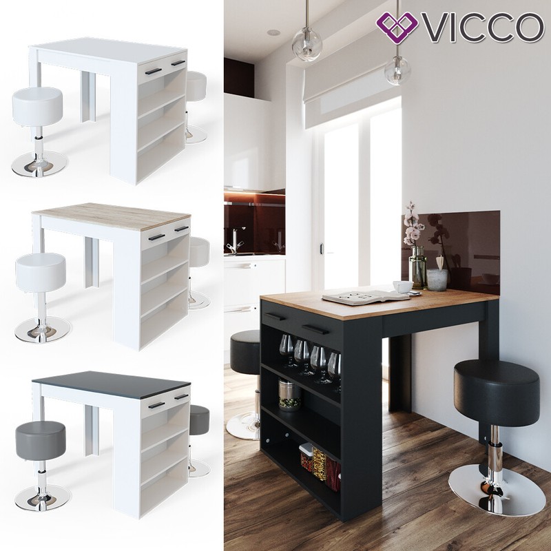 Esstisch Repose Loungetisch Tresentisch Tisch KÃ¼Chentisch Regal Vicco