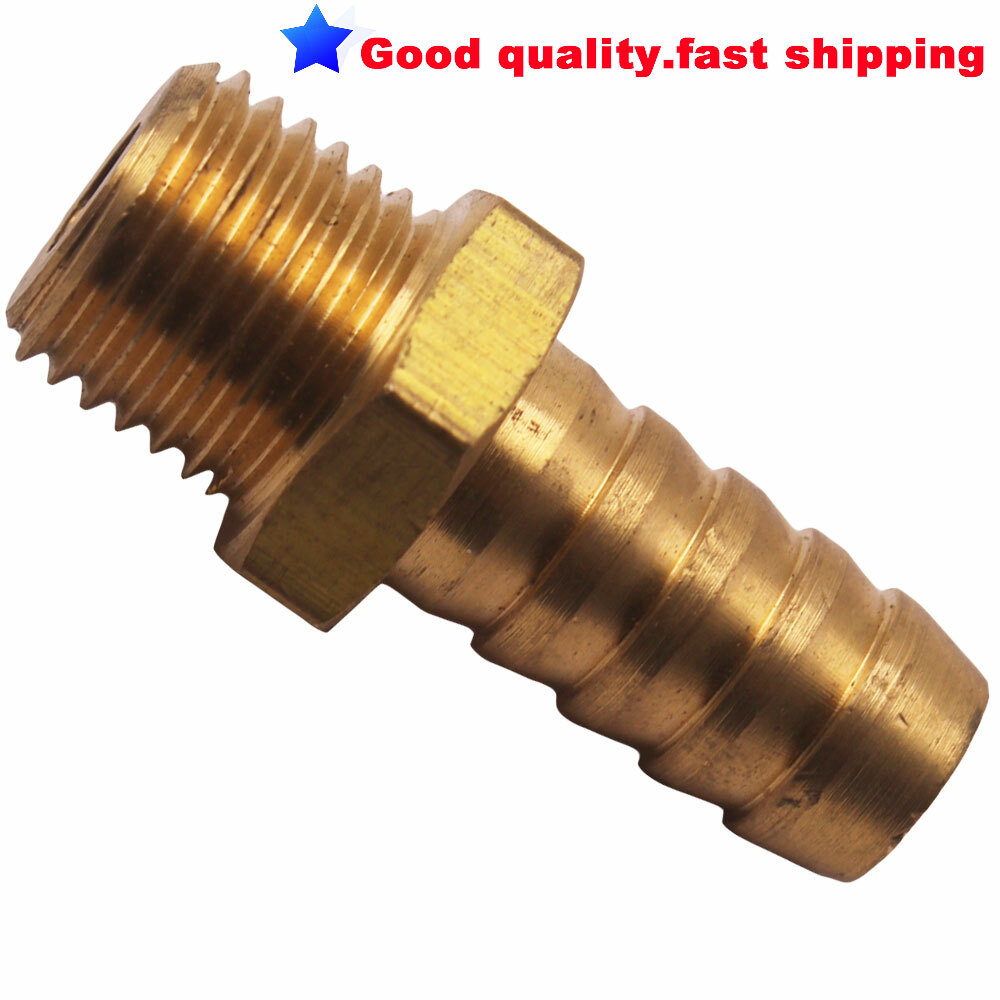 Fitting Metric M14X1.5 Male to Barb Hose ID 7/16” 11mm Brass Fuel Air