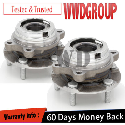 Pair Front Wheel Hub Bearing Assembly For Nissan Altima Maxima Murano JX35 QX60