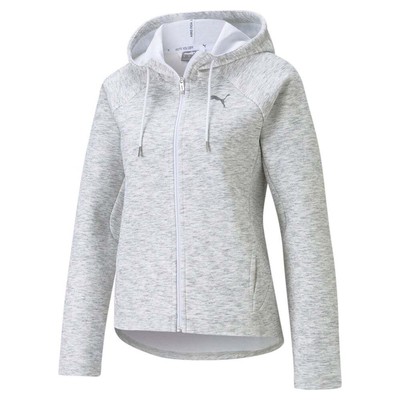 

Puma Evostripe FullZip Hoodie Womens Size  Повседневная верхняя одежда 585945-02, Белый