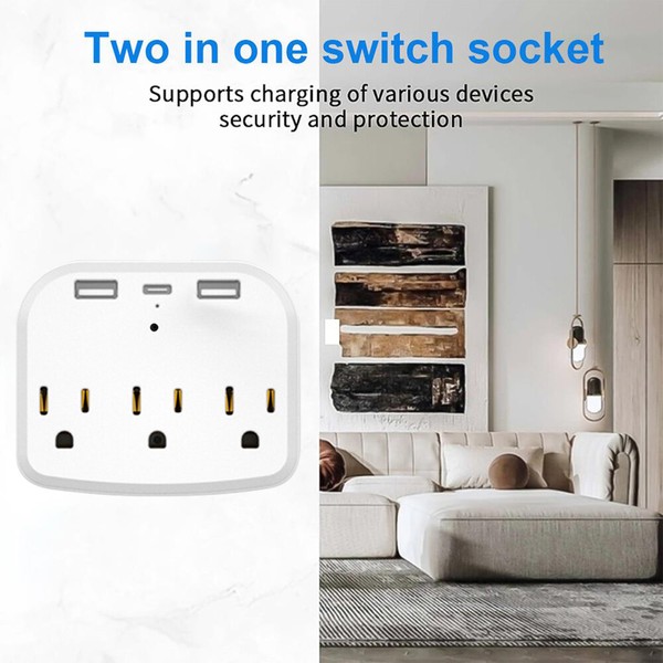 4K 1080P HD WIFI IP Camera Wall USB Outlets Power Socket Hidden Cam Network DVR - Image 6
