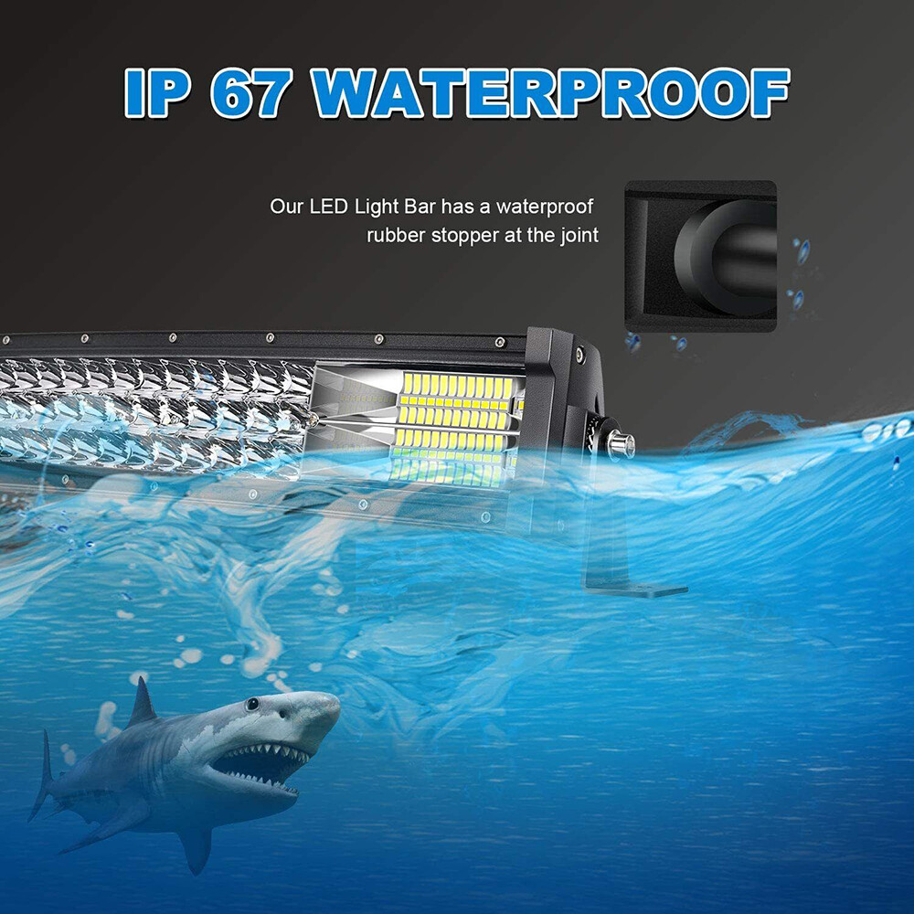 20 inch LED Light Bar Triple Row Spot ＆ Flood Combo For Truck SUV ATV Jeep 22"