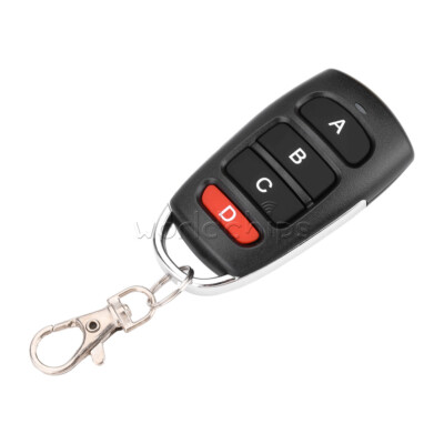 433MHz RF Wireless Garage Door Remote Control 4 Keys Copy Universal Controller