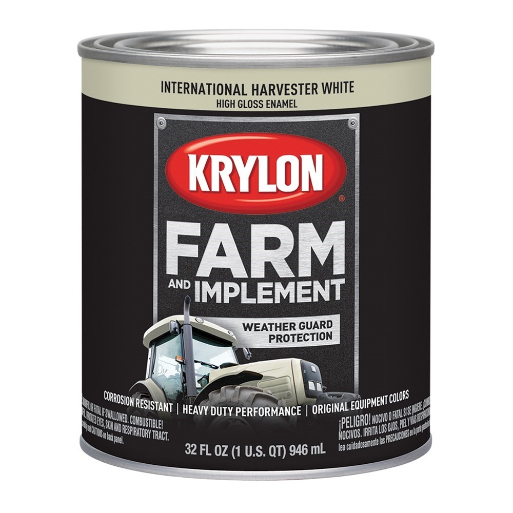 Krylon® Farm & Implement Paint - International Harvester White, Quart #7201-307 Krylon® Farm & Implement Paint - International Harvester White, Quart #7201-307