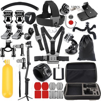 3-way Tripod Accessories Kit for Gopro Go pro hero 10 9 8 7 6 5 SJ5000/Xiaomi