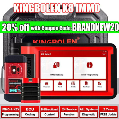 2024 KINGBOLEN K8 IMMO Programming Tool Full System OBD2 Diagnostic Scanner
