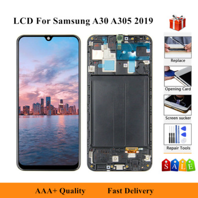 QC For Samsung Galaxy A30 SM-A305G/DS A305F/DS LCD Screen Touch Digitizer Frame