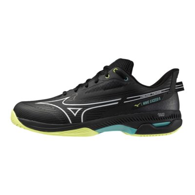 Mizuno Tennis Shoes WAVE EXCEED 5 SW AC 61GA2316 46 Black/Yellow 2024 mot09