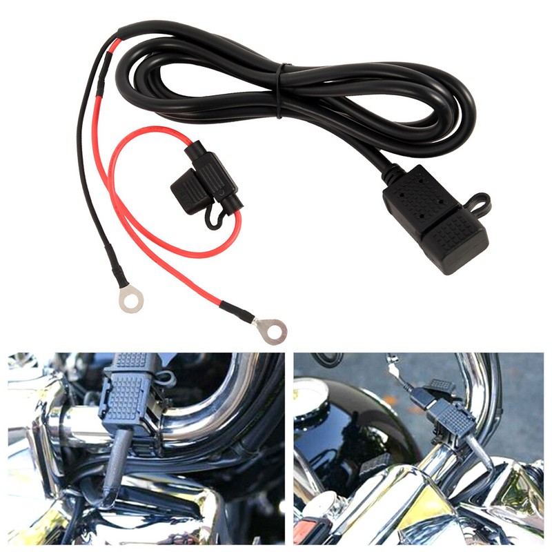 2.1A USB Motorrad Ladegerät Steckdose Buchse Power Adapter 12V-24V Wasserdicht