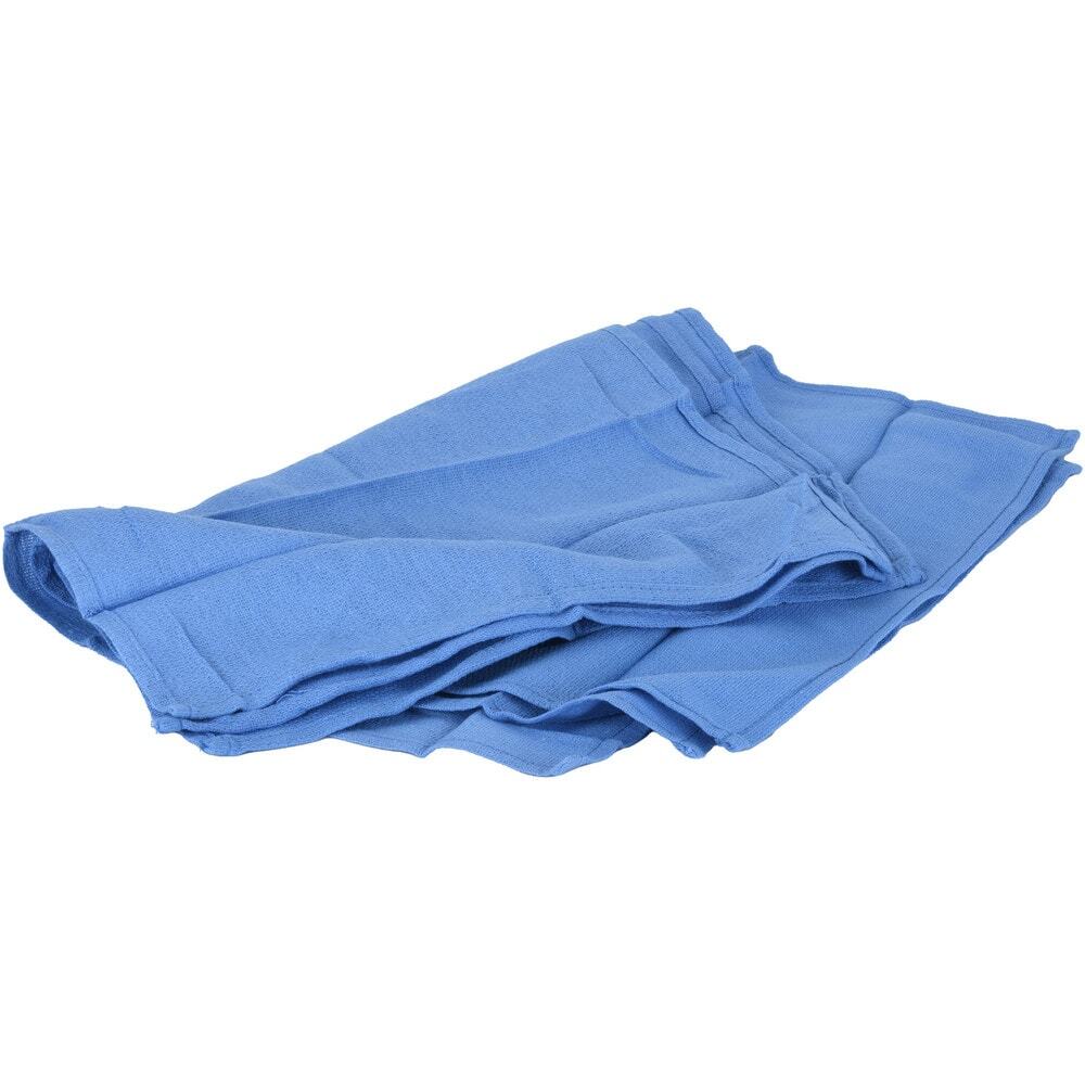 5 Lb Box Blue PRO SOURCE Virgin 100% Cotton Lint-Free Huck Towels: 16" x 25"