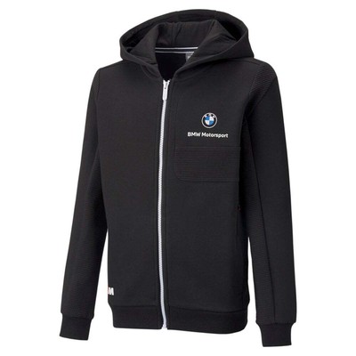 

Puma Bmw Mms Hdd Sweat Jkt Boys Черная повседневная спортивная верхняя одежда 534260-01, Черный, Puma Bmw Mms Hdd Sweat Jkt