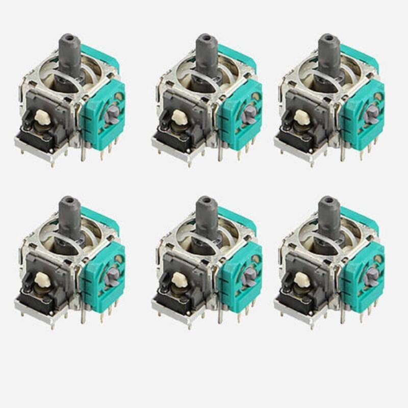 6pcs Analog Stick Joystick Replacement For Xbox One Ps4 Dualshock 4 Controller..