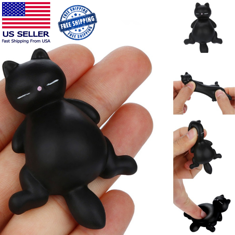 Lazy Cat Squeeze Relax Toy Cute Fun Stress Reliever Miniatures Home Decoration