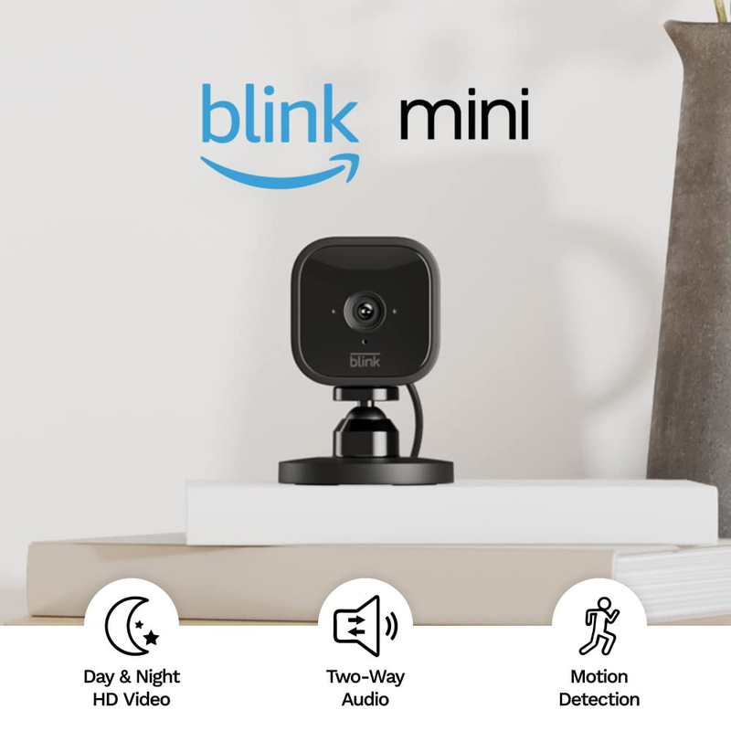 Mini – Compact Indoor Plug-In Smart Security Camera, 1080P HD Video, Night Visio