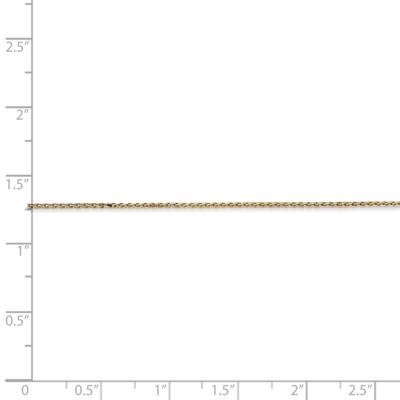 Pre-owned Superdealsforeverything Real 14kt Yellow Gold .8mm Round D/c Wheat Chain; 24 Inch