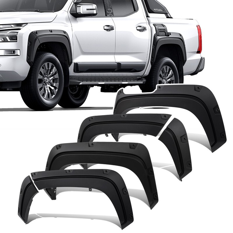 For Mitsubishi Triton Mv 2024-2025 Widen 20mm Wheel Arch Fender Flares Portector