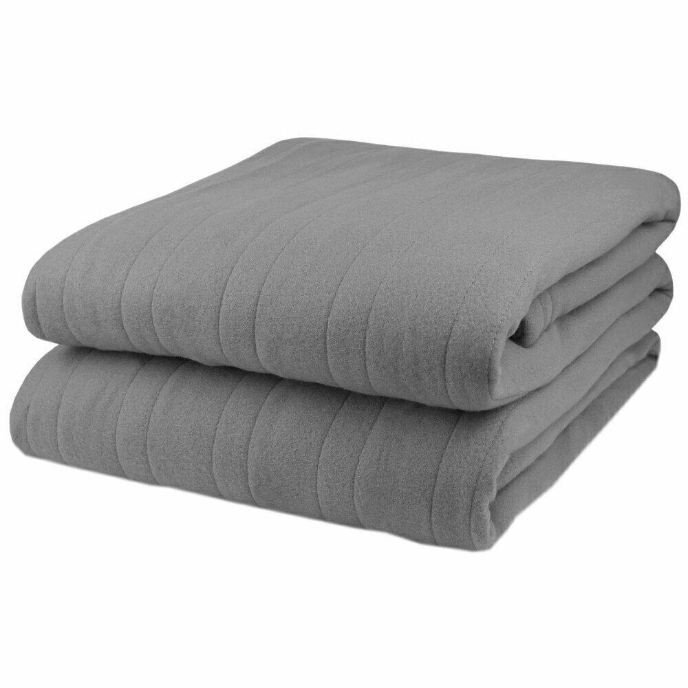 Home Heated Blankets Electric Blanket, Biddeford, Bedding, Full, Grey