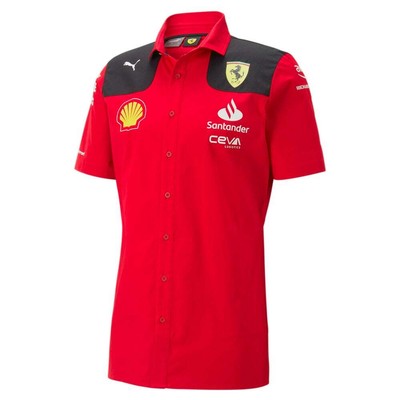 

Мужская рубашка с коротким рукавом Puma Sf Team с воротником, размер , повседневная 76341601, Красный, Puma Sf Team Collared Short Sleeve Shirt