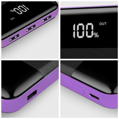 Portable 50000mAh Waterproof Solar Power Bank USB External Battery Pack Charger